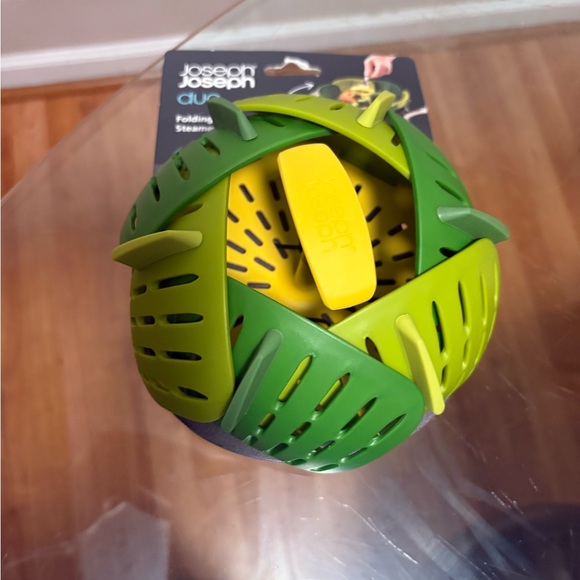 Joseph Joseph Duo Folding Steamer Basket / Colander / Strainer - Green - Picture 1 of 6
